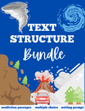 Text Structure and Natural Hazards Reading Comprehension Bundle