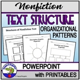 Nonfiction Text Structure PowerPoint with Printable Graphi