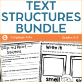 Text Structures Bundle - Activities Printables and Interactive Notebooks