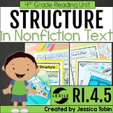 Nonfiction Text Structures Lessons, Activities RI.4.5 - 4t