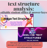 Text Structures Analysis: Online Gaming & Social Media Inf