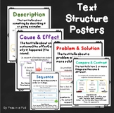 Text Structures Anchor Chart Problem and Solution Worksheet + Text Structure
