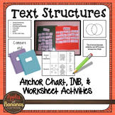 Text Structures - Anchor Chart and Interactive Notebook Ac