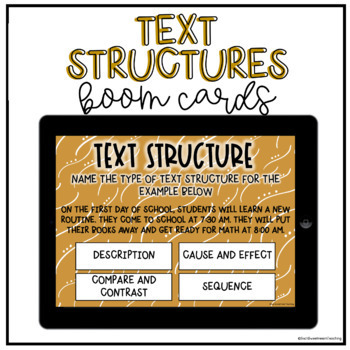 Preview of Text Structures BOOM™ Cards