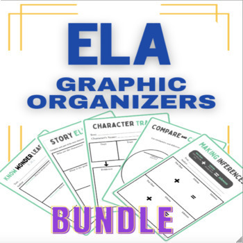 Preview of Text Structures & ELA Graphic Organizer BUNDLE