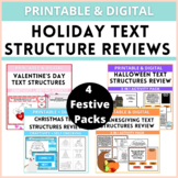 Text Structures Holiday Review Bundle
