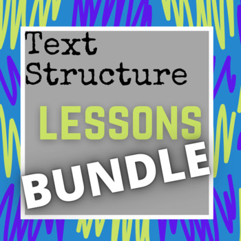 Preview of Text Structures Lesson Bundle - Slides & Notes for [8] Common Text Structures