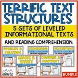 Text Structures Leveled Passages | Reading Comprehension