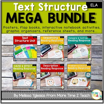 Preview of Text Structures MEGABUNDLE | Teaching Text Structures {kid-friendly & fun}