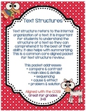 Text Structures, Main Idea, Sequence, Compare & Con, Cause