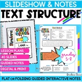 Text Structures Nonfiction PowerPoint & Notes PRINT & DIGITAL 
