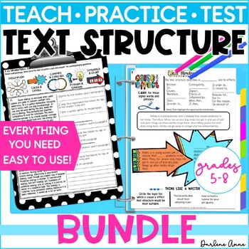 Preview of Text Structures Nonfiction Reading & Writing Bundle