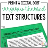 Virginia Studies Text Structures Sort | Cross-Curricular
