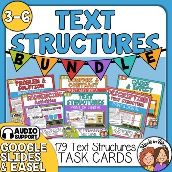 Preview of Text Structure practice Poster Anchor chart Graphic organizer Problem & Solution