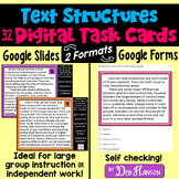 Text Structures Task Cards with Google Forms or Google Slides