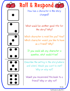 Text Talk- Roll and Respond Game by Real Reading Remedies | TpT