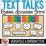 Text Talks - Accountable Talk Discussion Stems for Literacy