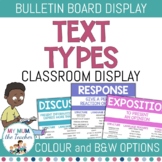 Text Type Posters | Bulletin Board Display | Reading & Writing