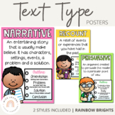 Text Type Posters {Rainbow Theme}