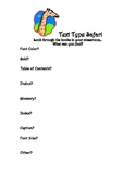 Text Type Safari