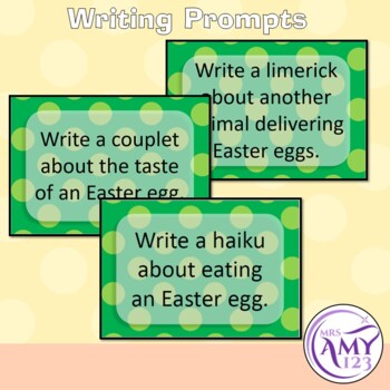 Preview of Text Type Writing Easter Prompts  - Poetry, Persuasive and More!