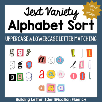 Preview of Text Variety Alphabet Sort Letter Recognition