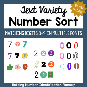 Preview of Text Variety Number Sort Number Identification