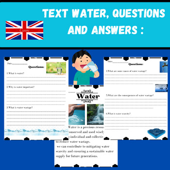Preview of Text Water, Questions  and Answers :
