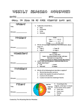 Preview of Text and Graphic Features Homework