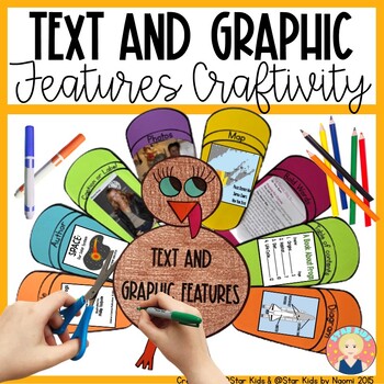 Preview of Text and Graphic Features | THANKSGIVING TURKEY CRAFT
