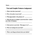 Text and Graphic Features Activity