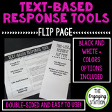 Text-based Response Tool with Double-Sided Foldable
