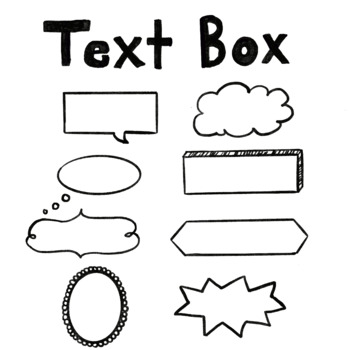 text box design clip art