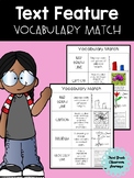 Text feature vocabulary words