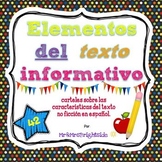 Text features in Spanish / Elementos del texto informativo