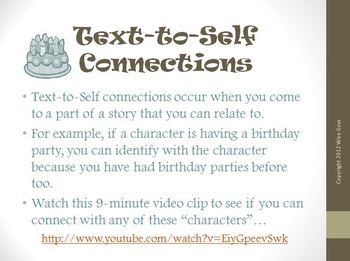Text to Self Connections Activity by Wise Guys | TpT