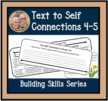 Preview of Text to Self Connections grade 4-5