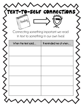 Text-to-Text Connections Handout by Teaching Way Down South | TPT