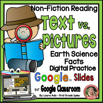 Preview of Text vs. Pictures Digital Practice with Earth Science Texts RI.1.6