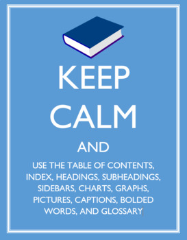 Preview of Textbook Tips: Keep Calm and Use Informational Text Features