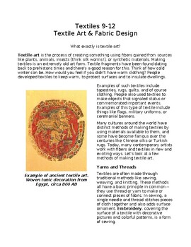 Preview of Textile Art & Fabric Design