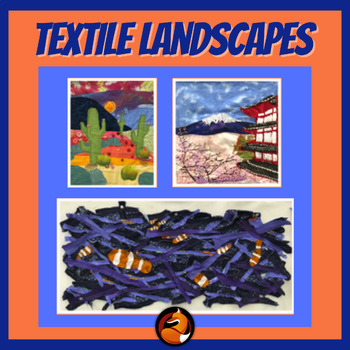 Preview of Textile Landscapes Sewing Art Project Middle School Art High School Art