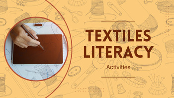 Preview of Textiles Literacy Activities