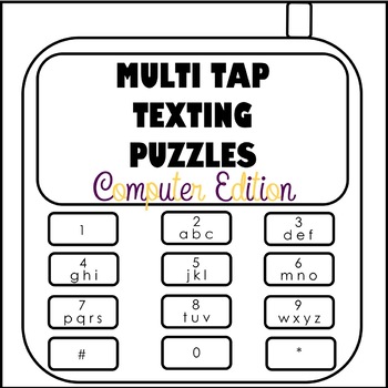 Preview of Texting Puzzles Computer