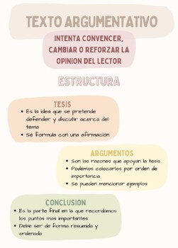 Preview of Texto argumentativo Infographic