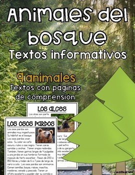 Preview of Textos Informativos- Animales del Bosque