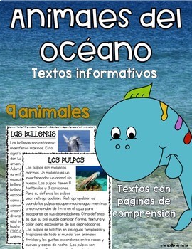 Preview of Textos Informativos- Animales del Océano