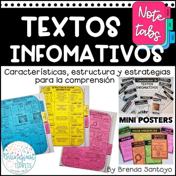 Preview of Textos Informativos - Características, Estructura y Estrategias "Note Tabs"