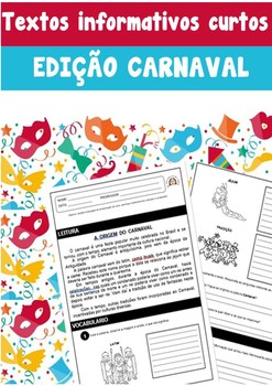 Preview of Textos Informativos Curtos - edição Carnaval