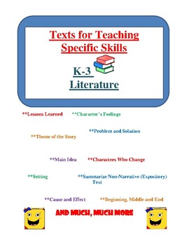 Preview of Texts That Teach to the Common Core Reading Competencies
